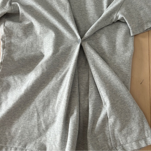 Blue Collection Gray Wrap Heart Tshirt - Picture 2 of 4